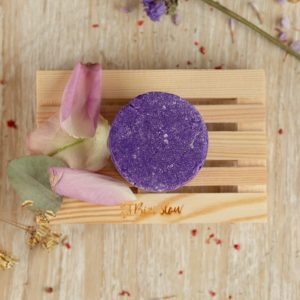 Champú sólido Violet para cabellos grises, blancos, rubios o con mechas