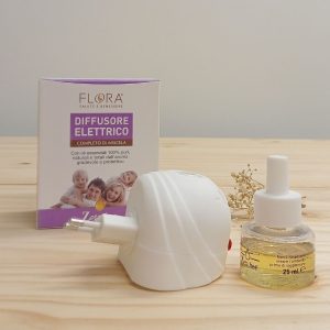 Difusor Eléctrico Antimosquitos + Recarga – Flora (25 ml)